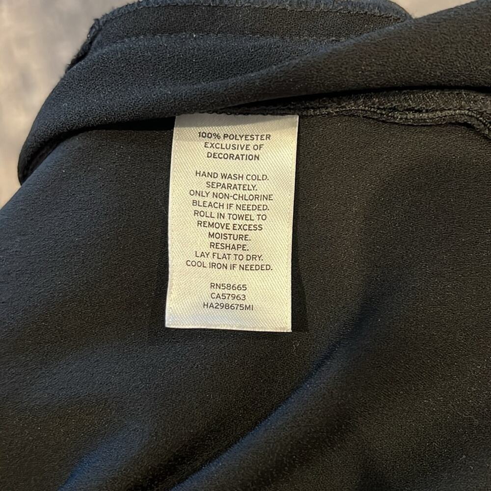 Halogen Women's Studded Neck Mini Shift Dress Bla… - image 7